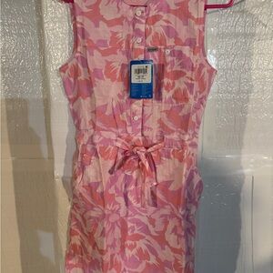 Columbia Pink Floral Sleeveless Dress